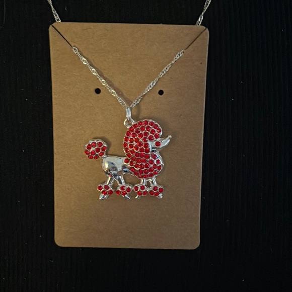 FabulouslyFitted | Oodles of Poodles Rhinestone Charm Necklace - Picture 3 of 5